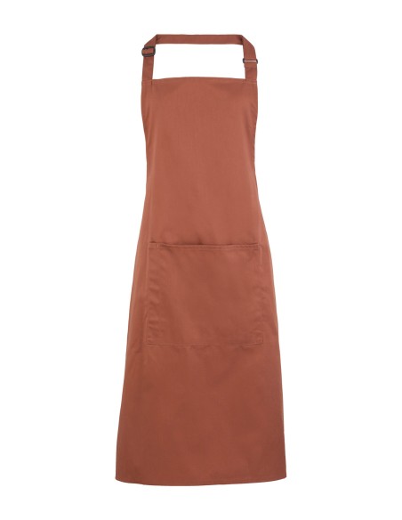 P-PR154-Colours Collection Bib Apron With Pocket