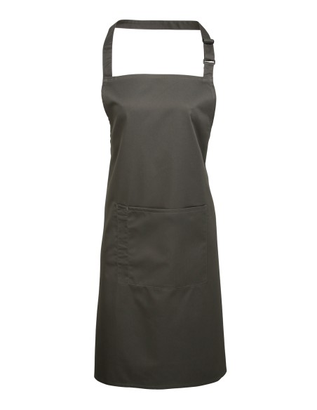 P-PR154-Colours Collection Bib Apron With Pocket