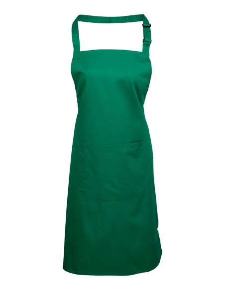 P-PR154-Colours Collection Bib Apron With Pocket