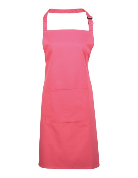 P-PR154-Colours Collection Bib Apron With Pocket