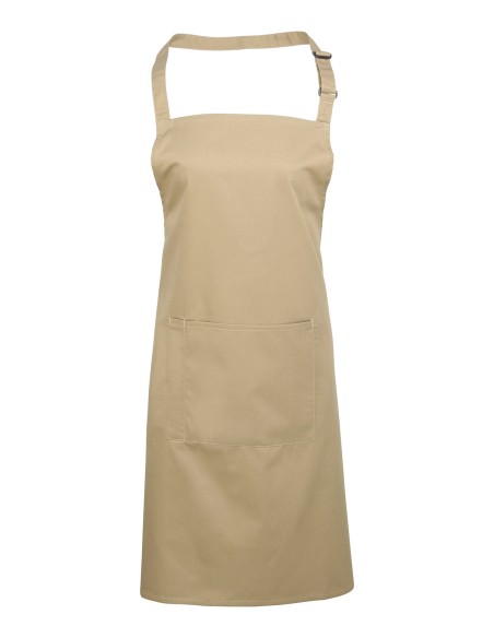 P-PR154-Colours Collection Bib Apron With Pocket