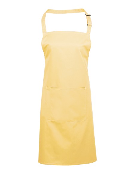 P-PR154-Colours Collection Bib Apron With Pocket