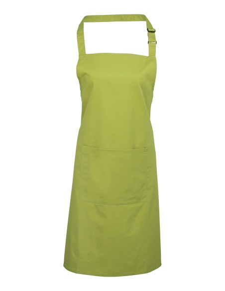 P-PR154-Colours Collection Bib Apron With Pocket