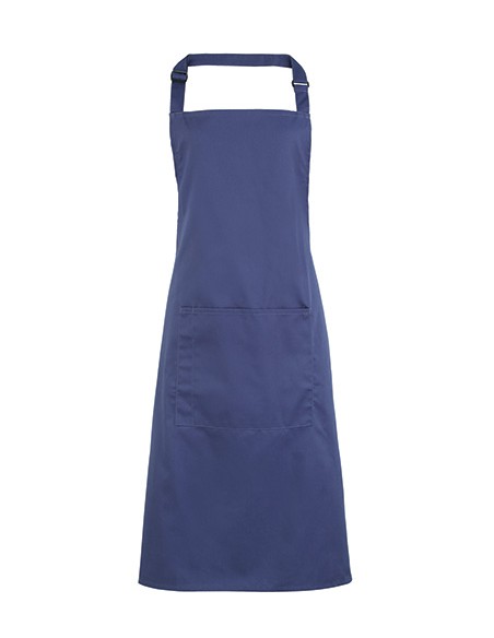 P-PR154-Colours Collection Bib Apron With Pocket