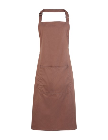 P-PR154-Colours Collection Bib Apron With Pocket