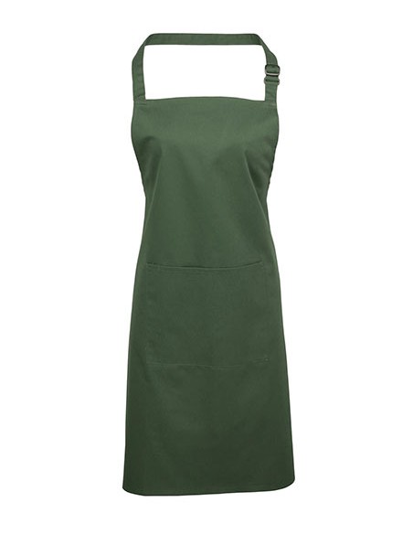 P-PR154-Colours Collection Bib Apron With Pocket