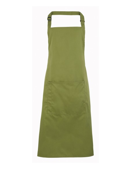 P-PR154-Colours Collection Bib Apron With Pocket