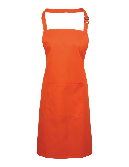 P-PR154-Colours Collection Bib Apron With Pocket