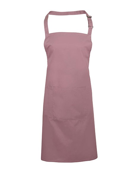 P-PR154-Colours Collection Bib Apron With Pocket