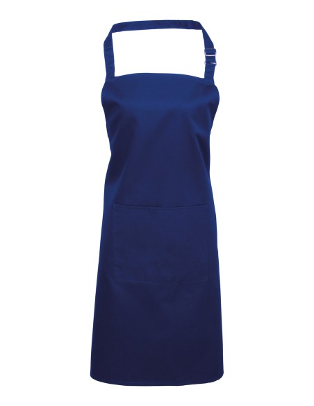 P-PR154-Colours Collection Bib Apron With Pocket