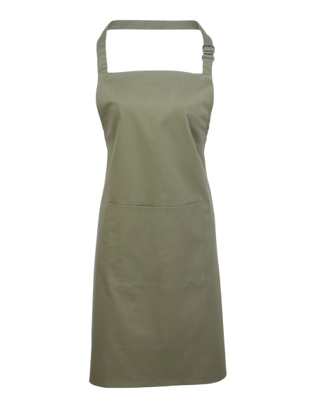 P-PR154-Colours Collection Bib Apron With Pocket