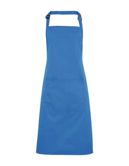 P-PR154-Colours Collection Bib Apron With Pocket