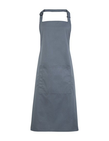 P-PR154-Colours Collection Bib Apron With Pocket