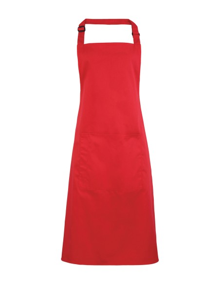 P-PR154-Colours Collection Bib Apron With Pocket