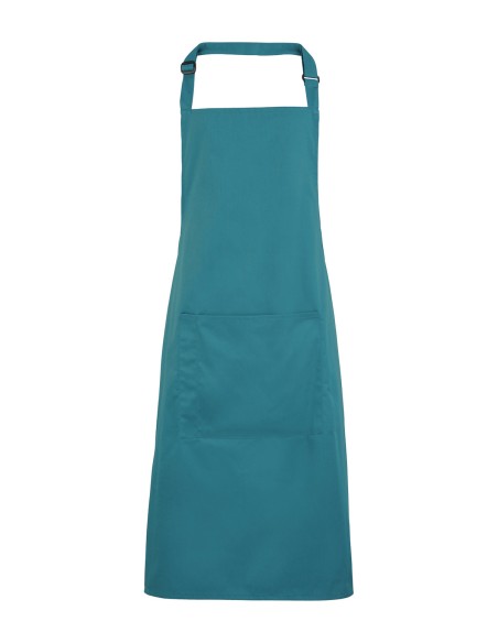 P-PR154-Colours Collection Bib Apron With Pocket