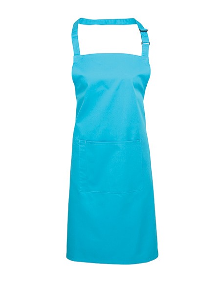 P-PR154-Colours Collection Bib Apron With Pocket