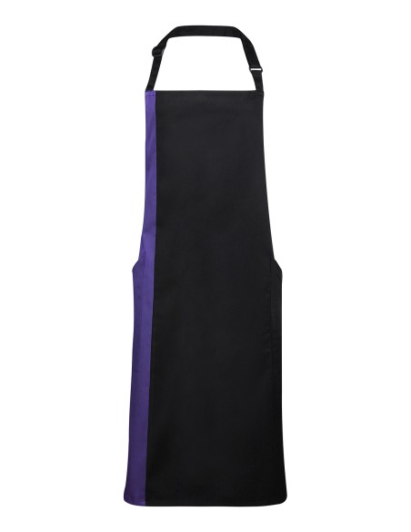 P-PR162-Colours Collection Contrast Bib Apron