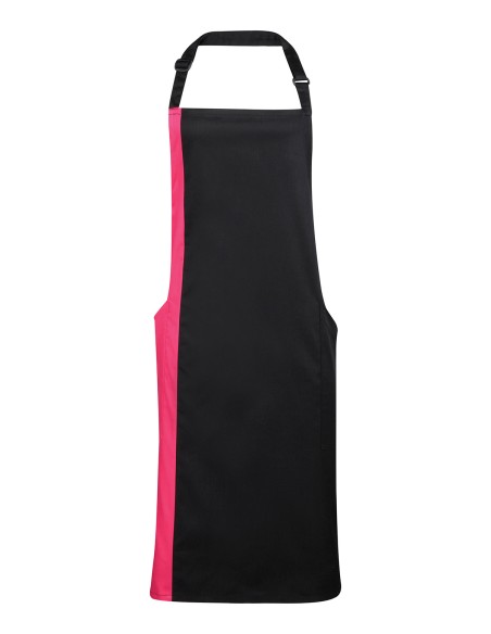 P-PR162-Colours Collection Contrast Bib Apron