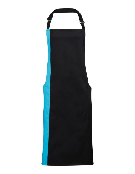 P-PR162-Colours Collection Contrast Bib Apron