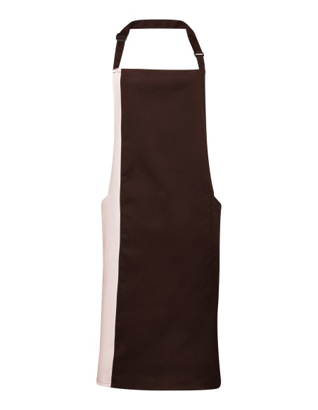 P-PR162-Colours Collection Contrast Bib Apron