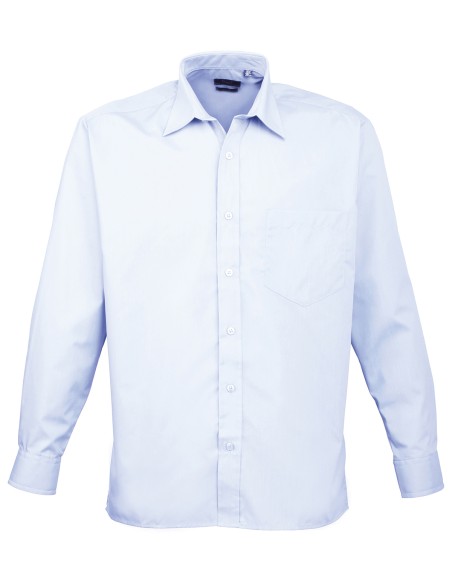 P-PR200-Mens Poplin Long Sleeve Shirt