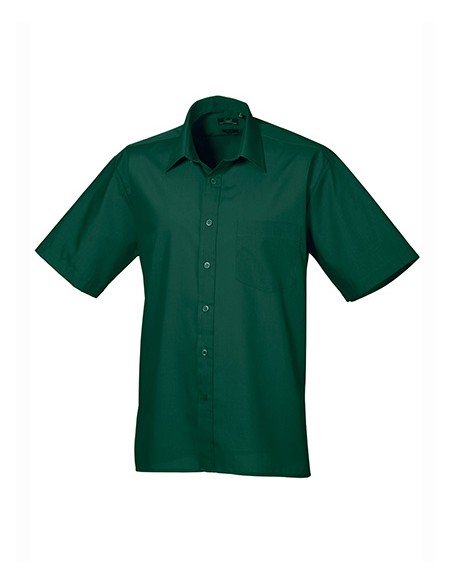 P-PR202-Mens Poplin Short Sleeve Shirt