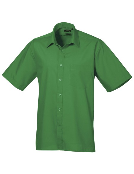 P-PR202-Mens Poplin Short Sleeve Shirt