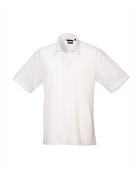 P-PR202-Mens Poplin Short Sleeve Shirt