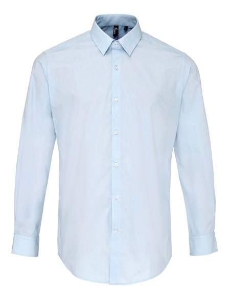 P-PR207-Chemise à manches longues en popeline Supreme Homme