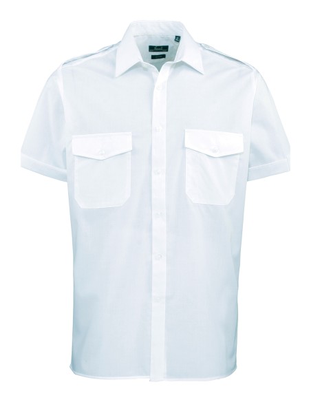 P-PR212-Pilot Shirt Short Sleeve
