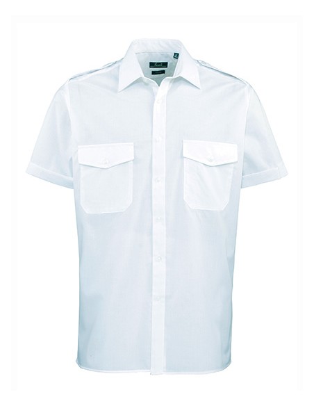 P-PR212-Pilot Shirt Short Sleeve