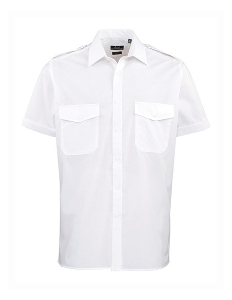 P-PR212-Pilot Shirt Short Sleeve