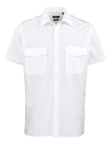 P-PR212-Pilot Shirt Short Sleeve