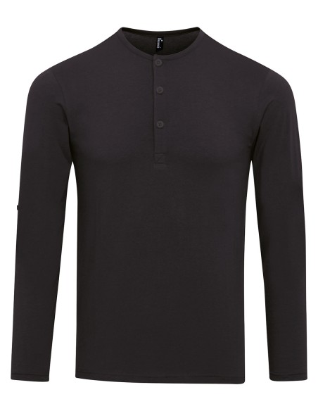 P-PR218-Mens Long-John Roll Sleeve Tee