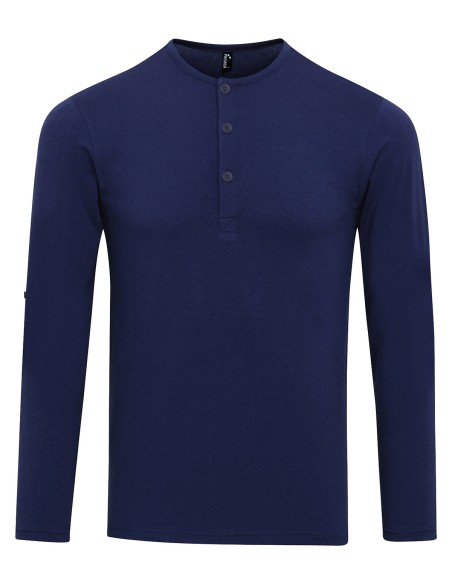 P-PR218-Mens Long-John Roll Sleeve Tee