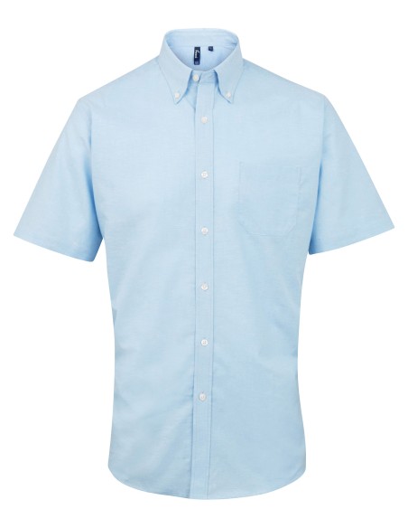 P-PR236-Chemise Oxford à manches courtes Signature Homme