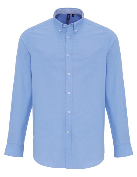 P-PR238-Mens Cotton Rich Oxford Stripes Shirt