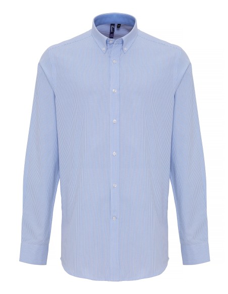 P-PR238-Mens Cotton Rich Oxford Stripes Shirt