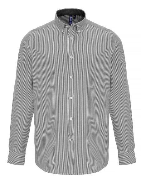 P-PR238-Mens Cotton Rich Oxford Stripes Shirt
