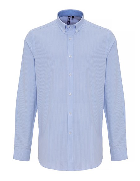 P-PR238-Mens Cotton Rich Oxford Stripes Shirt