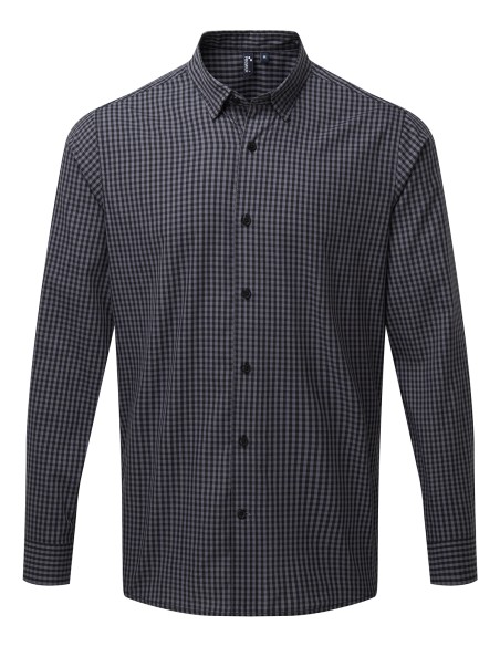 P-PR252-Mens Maxton Check Long Sleeve Shirt