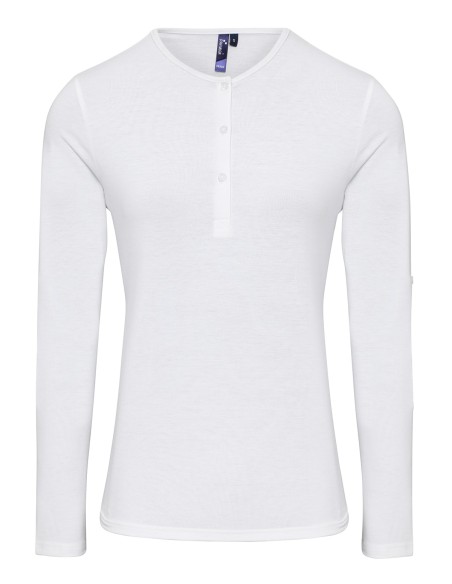 P-PR318-Womens Long-John Roll Sleeve Tee