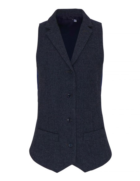 P-PR626-Womens Herringbone Waistcoat