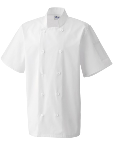 P-PR656-Short Sleeve Chefs Jacket