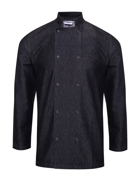 P-PR660-Denim Chefs Jacket