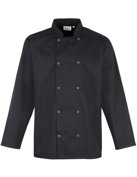 P-PR665-Chefs Long Sleeve Stud Jacket