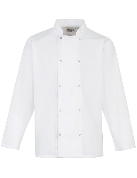 P-PR665-Chefs Long Sleeve Stud Jacket
