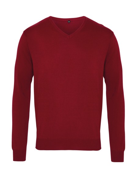 P-PR694-Mens V-Neck Knitted Sweater