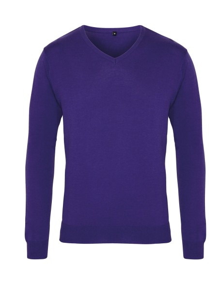 P-PR694-Mens V-Neck Knitted Sweater