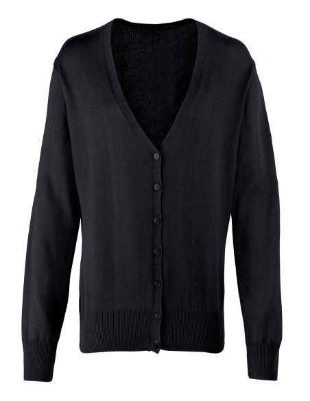 P-PR697-Womens Button Through Knitted Cardigan
